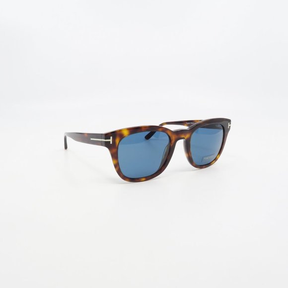 TF676 54N Tom Ford New Havana/ Blue Men's EUGENIO Sunglasses 52mm with box - Picture 3 of 6